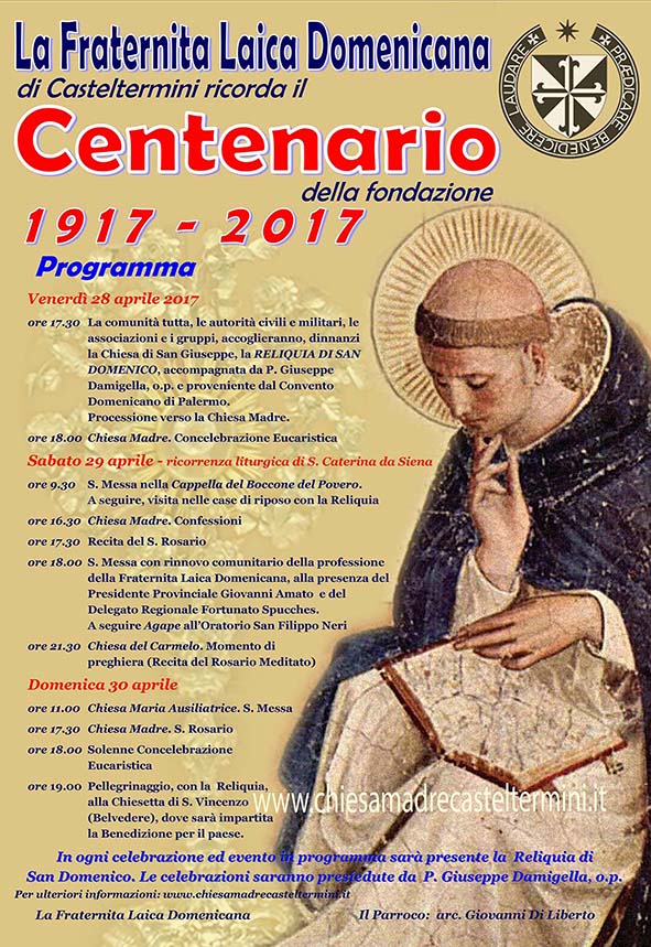 manifesto centenario domenicane rid