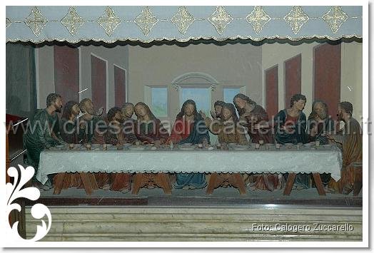 DSC_0031.JPG - Cappella del Sacro Cuore: Cenacolo (opera dello scultore locale Michele Caltagirone)