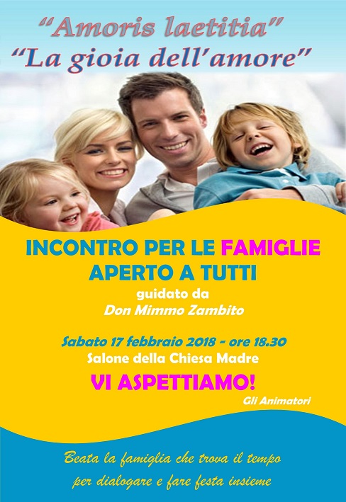 Incontro famiglie 17 feb 2018