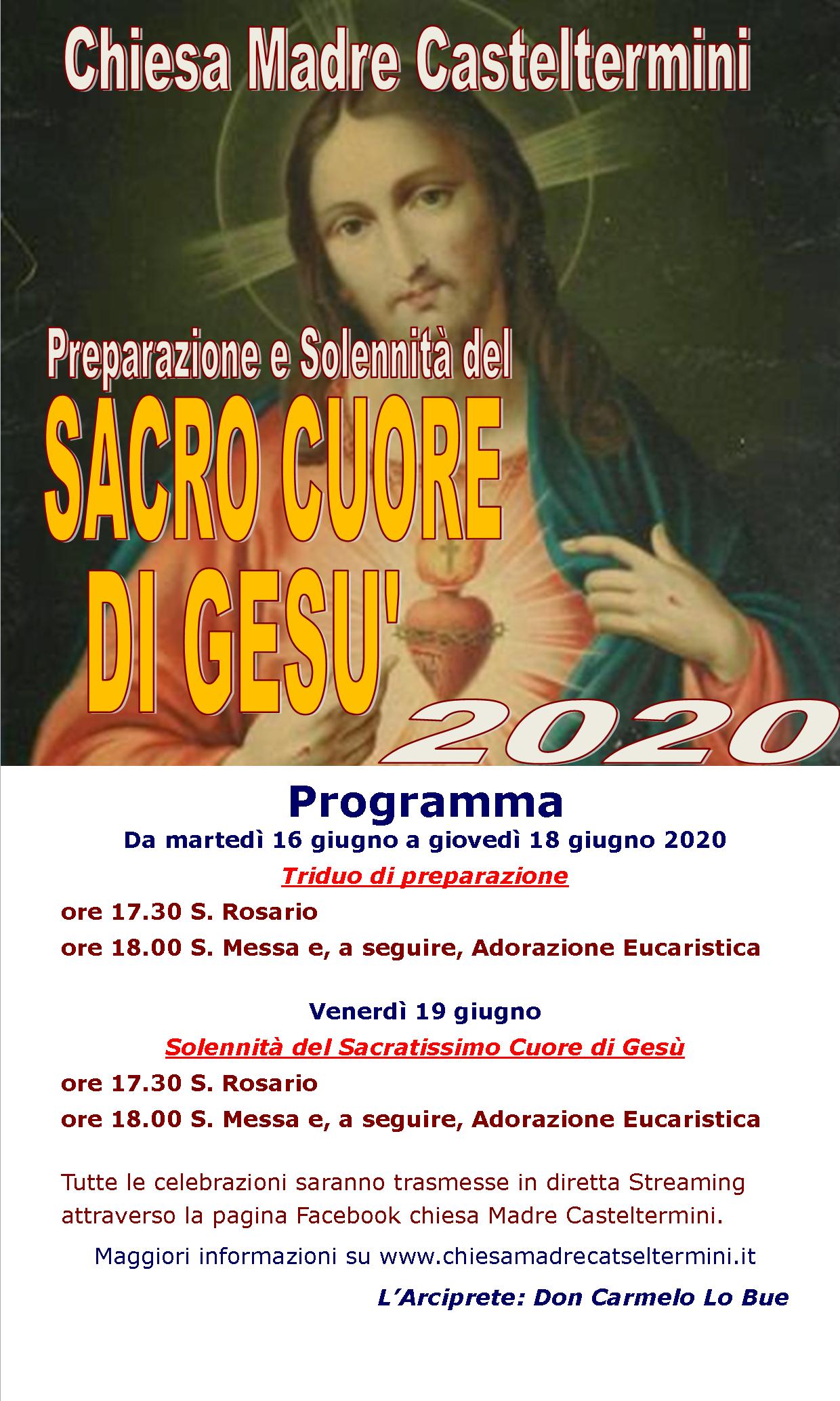 manifesto sacro cuore 2020